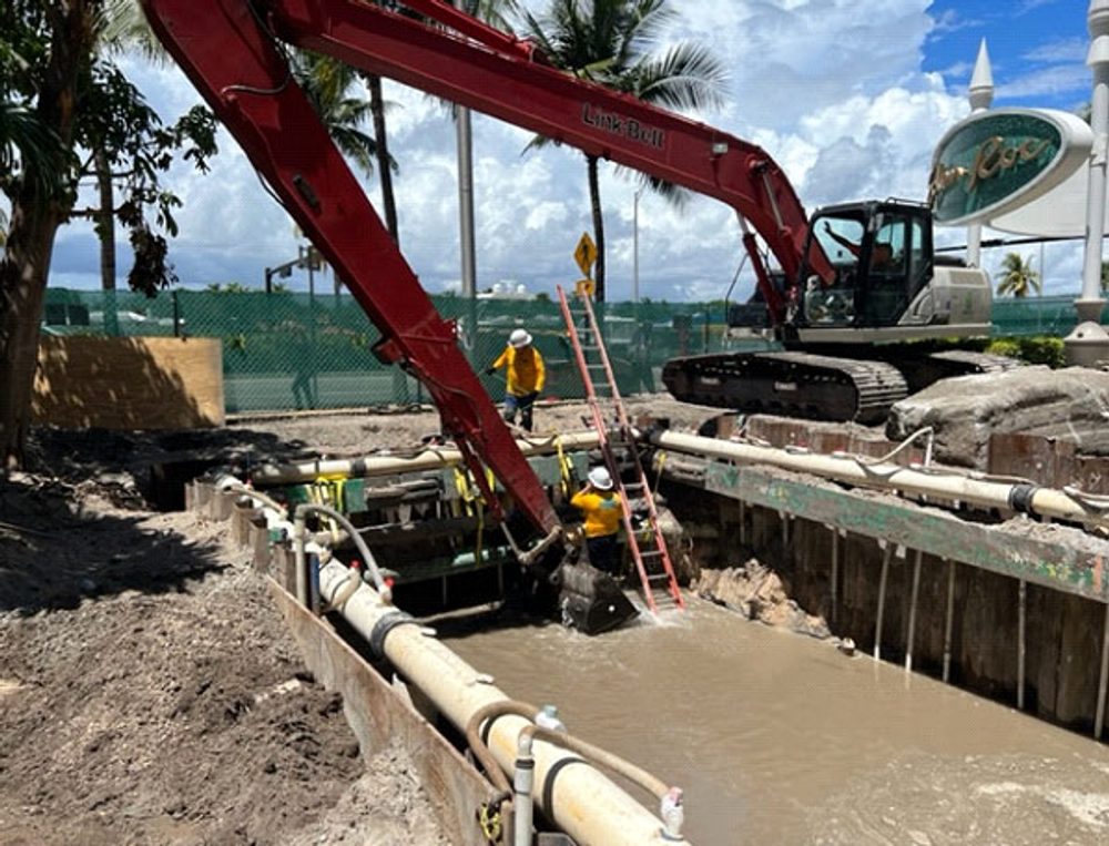 Commercial grease trap installation